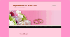 Desktop Screenshot of bestmenyasszonyiruha.hu